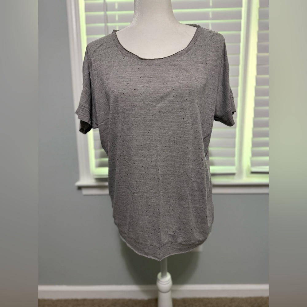 CAbi Gray Relaxed Short Sleeve T-Shirt